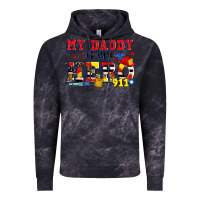 Cloud Black my daddy is my hero dispatcher Vintage Hoodie - Zillion Design Studio
