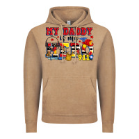 Vintage Coffee my daddy is my hero dispatcher Vintage Hoodie - Zillion Design Studio
