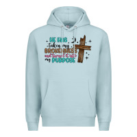 Blue Mist he has taken my brokenness and turned it into my p Premium Hoodie - Artiststas