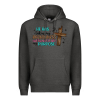 Charcoal Heather he has taken my brokenness and turned it into my p Premium Hoodie - Artiststas