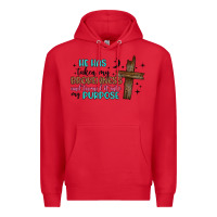 Red he has taken my brokenness and turned it into my p Premium Hoodie - Artiststas