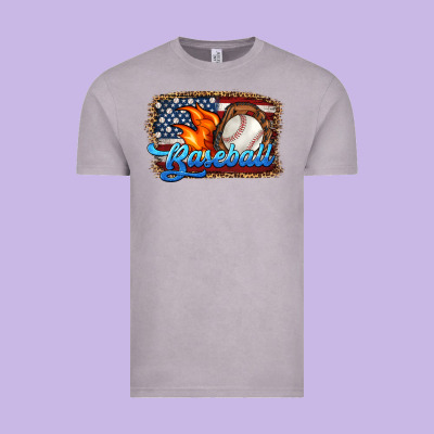 Western American Flag Baseball Vintage Tee Designed By Hra Design Shop