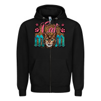 Black Western Cat Mom Zipper Hoodie - LillyAllenDesigns