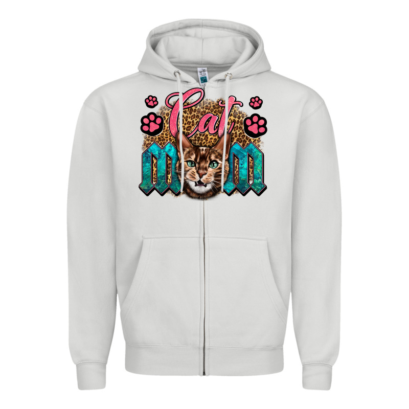 Western Cat Mom Zipper Hoodie by LillyAllenDesigns | Teevron