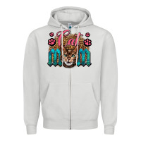 Dove Grey Western Cat Mom Zipper Hoodie - LillyAllenDesigns