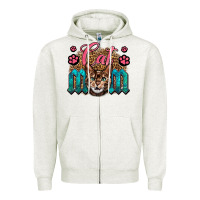 Oatmeal Heather Western Cat Mom Zipper Hoodie - LillyAllenDesigns