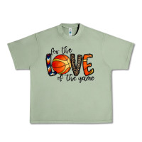 Oil Green for the love of the game basketball Urban Heavy Tee - CowhideDigitalArt