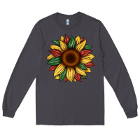 Smoke juneteenth sunflower Long Sleeve Tee - Artiststas