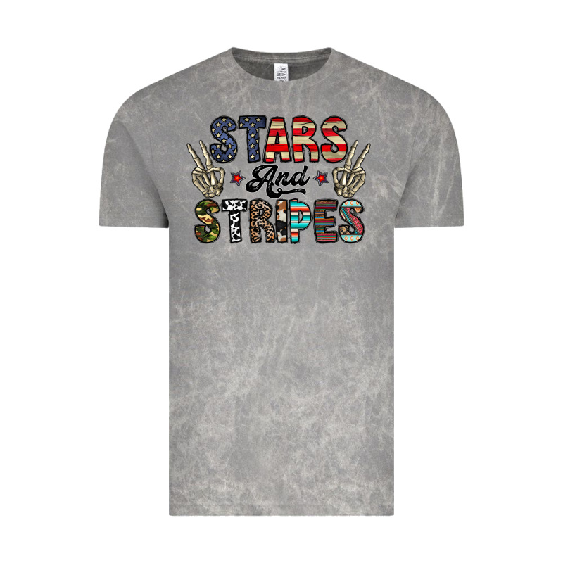 Stars And Stripes Vintage Tee by CowhideDigitalArt | Teevron