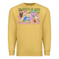 Antique Gold id rather be home finishing my tbr pile Premium Sweatshirt - MaliasSmallBusiness