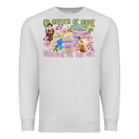 Dove Grey id rather be home finishing my tbr pile Premium Sweatshirt - MaliasSmallBusiness