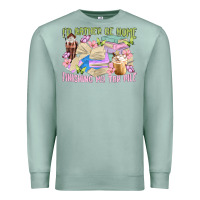 Seafoam id rather be home finishing my tbr pile Premium Sweatshirt - MaliasSmallBusiness