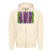 Sandshell mardi gras brushstrokes Zipper Hoodie - Jasminsmagicworld