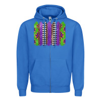 True Royal mardi gras brushstrokes Zipper Hoodie - Jasminsmagicworld