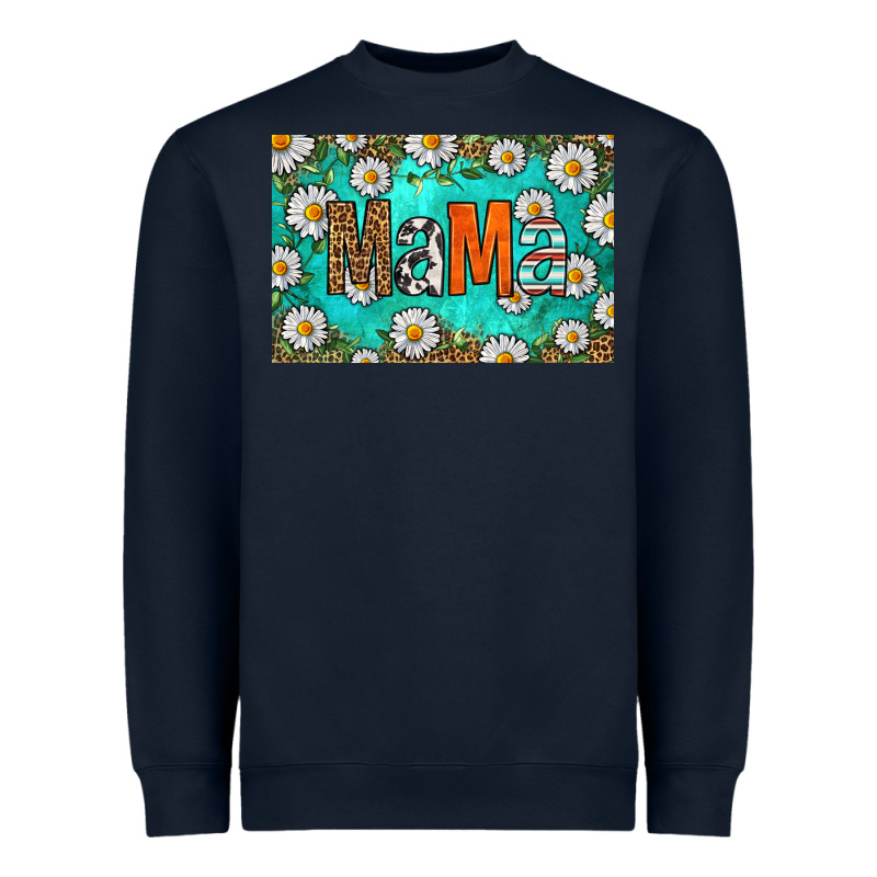 Western Daisy Mama Skinny Metal Can Holder Heavyweight Sweatshirt by HRA Design Shop | Teevron