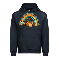 Navy Rainbow Thankful with Gemstone Urban Hoodie - texasbilliewilder
