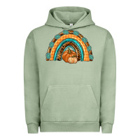 Pigment Oil Green Rainbow Thankful with Gemstone Urban Hoodie - texasbilliewilder