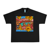 Black american flag firefighter wife Urban Heavy Tee - HRA Design Shop