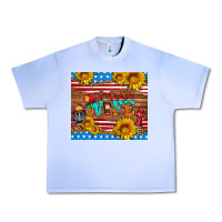 Grape Ice american flag firefighter wife Urban Heavy Tee - HRA Design Shop