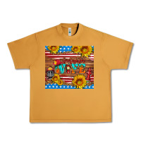 Peanut Butter american flag firefighter wife Urban Heavy Tee - HRA Design Shop