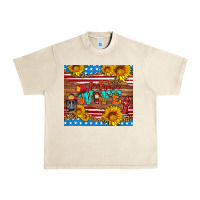 Sandshell american flag firefighter wife Urban Heavy Tee - HRA Design Shop