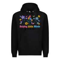 Black helping little minds grow Premium Hoodie - Artiststas