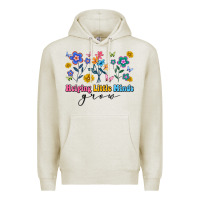 Oatmeal Heather helping little minds grow Premium Hoodie - Artiststas