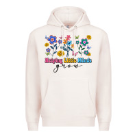 Pale Pink helping little minds grow Premium Hoodie - Artiststas