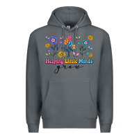 Rock helping little minds grow Premium Hoodie - Artiststas