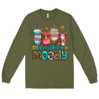 Army Green just a little moody coffee cups Long Sleeve Tee - Jasminsmagicworld