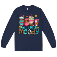 Navy just a little moody coffee cups Long Sleeve Tee - Jasminsmagicworld