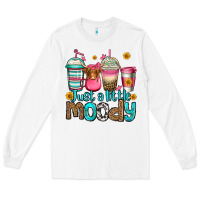 White just a little moody coffee cups Long Sleeve Tee - Jasminsmagicworld