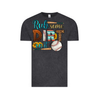 Vintage Black rub some dirt on it baseball Vintage Tee - HRA Design Shop