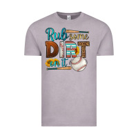 Vintage Zinc rub some dirt on it baseball Vintage Tee - HRA Design Shop
