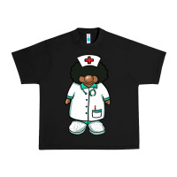 Black african nurse gnome afro hair Urban Heavy Tee - BarkalooDesign