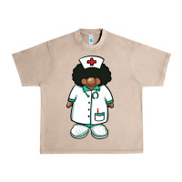 French Oak african nurse gnome afro hair Urban Heavy Tee - BarkalooDesign