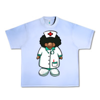 Grape Ice african nurse gnome afro hair Urban Heavy Tee - BarkalooDesign