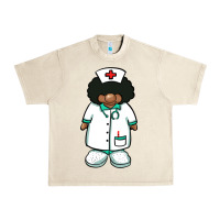 Sandshell african nurse gnome afro hair Urban Heavy Tee - BarkalooDesign