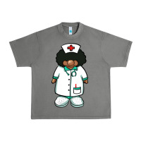 African Nurse Gnome Afro Hair Urban Heavy Tee | Teevron
