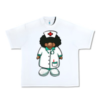 White african nurse gnome afro hair Urban Heavy Tee - BarkalooDesign