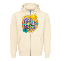 Sandshell Here comes the sun Zipper Hoodie - NancyCooperArtShop