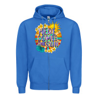 True Royal Here comes the sun Zipper Hoodie - NancyCooperArtShop