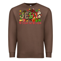 Chestnut jesus the reason for the season Premium Sweatshirt - MaliasSmallBusiness