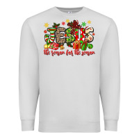 Dove Grey jesus the reason for the season Premium Sweatshirt - MaliasSmallBusiness