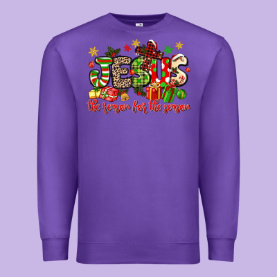 Jesus The Reason For The Season Premium Sweatshirt Designed By Maliassmallbusiness