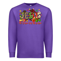 Purple jesus the reason for the season Premium Sweatshirt - MaliasSmallBusiness