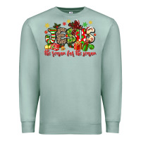 Seafoam jesus the reason for the season Premium Sweatshirt - MaliasSmallBusiness