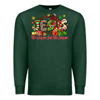 Sports Green jesus the reason for the season Premium Sweatshirt - MaliasSmallBusiness