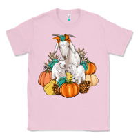 Bubblegum Pink Goat family fall pumpkins gemstone Classic Tee - Artiststas