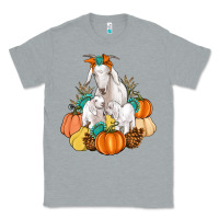 Heather Grey Goat family fall pumpkins gemstone Classic Tee - Artiststas